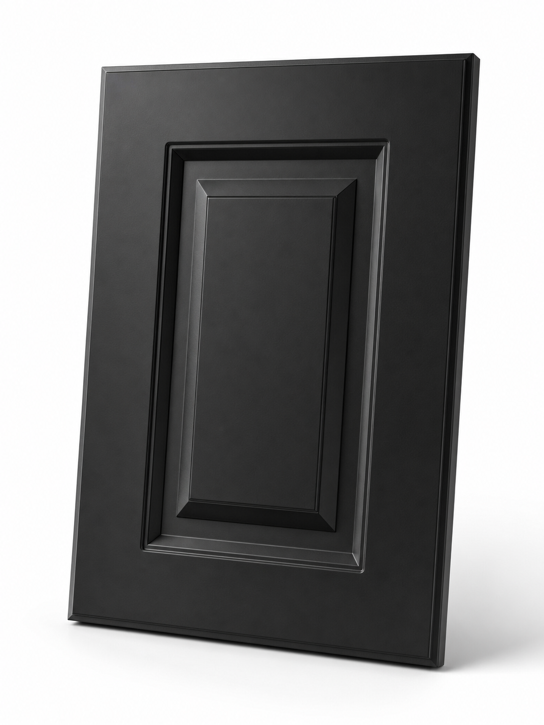 Genoa Slim Shaker custom cabinet door in Black Magic