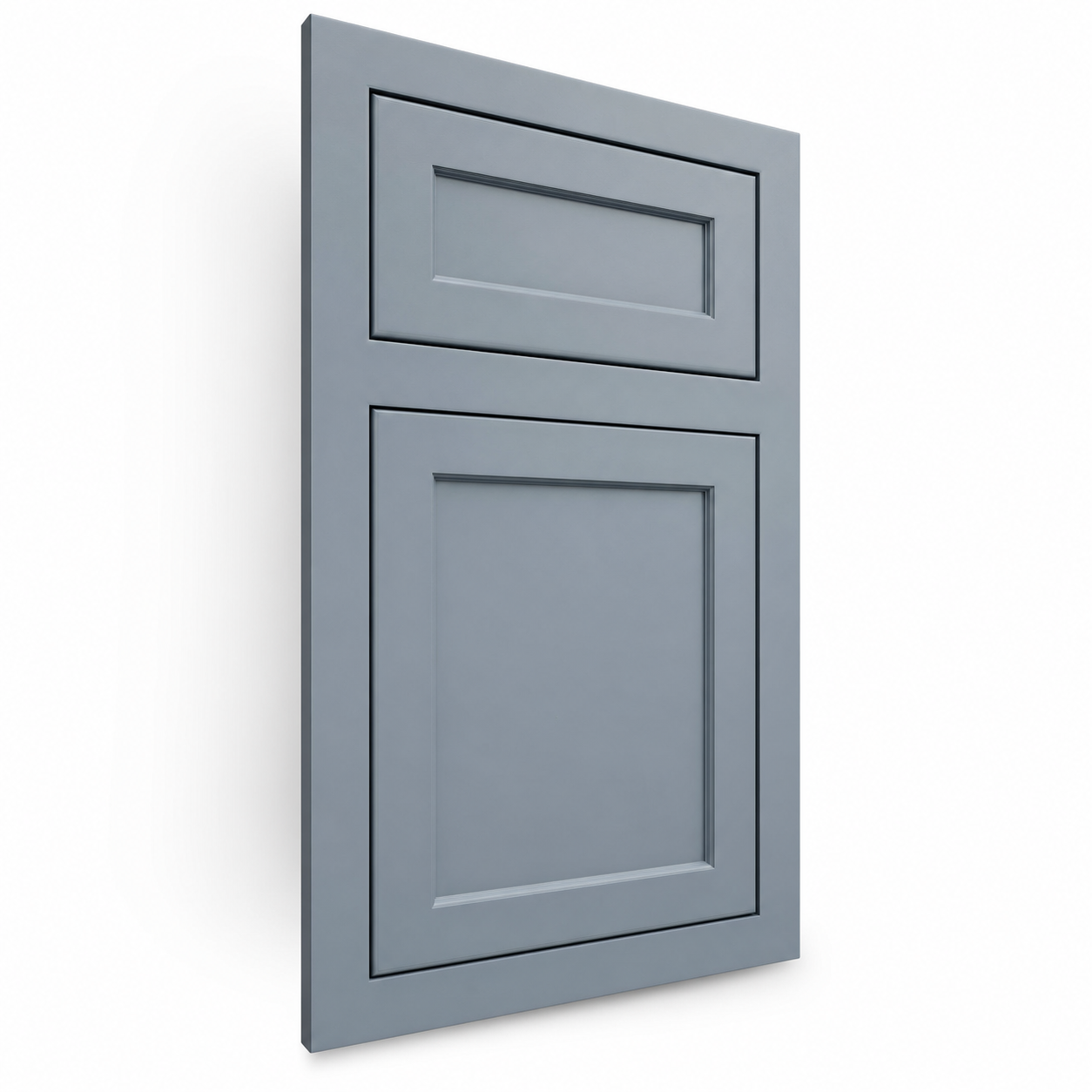 Malibu Inset Shaker inset face frame cabinet door in De Nimes
