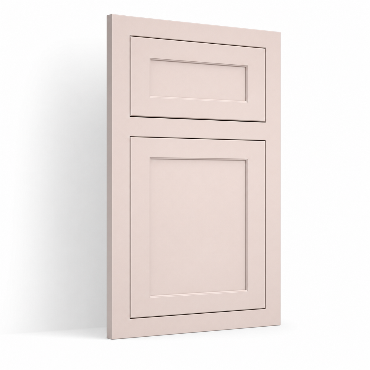 Malibu Inset Shaker inset face frame cabinet door in Setting Plaster