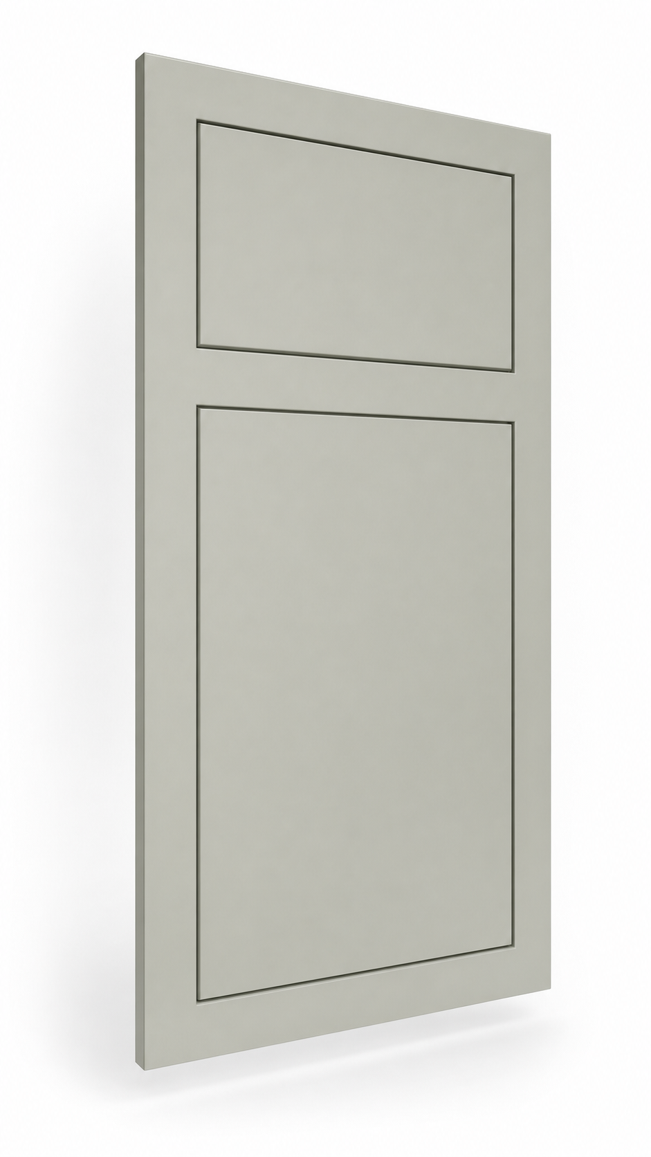 Metropolitan Inset Slab inset face frame cabinet door in Pigeon
