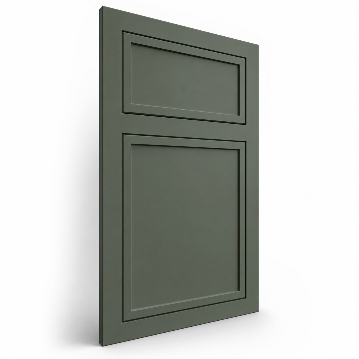 Napa Inset Recessed inset face frame cabinet door in Card Room Green