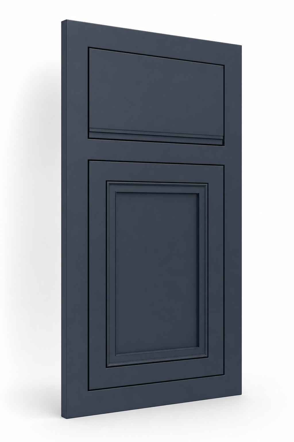 Scottsdale Inset Beaded inset face frame cabinet door in Hague Blue