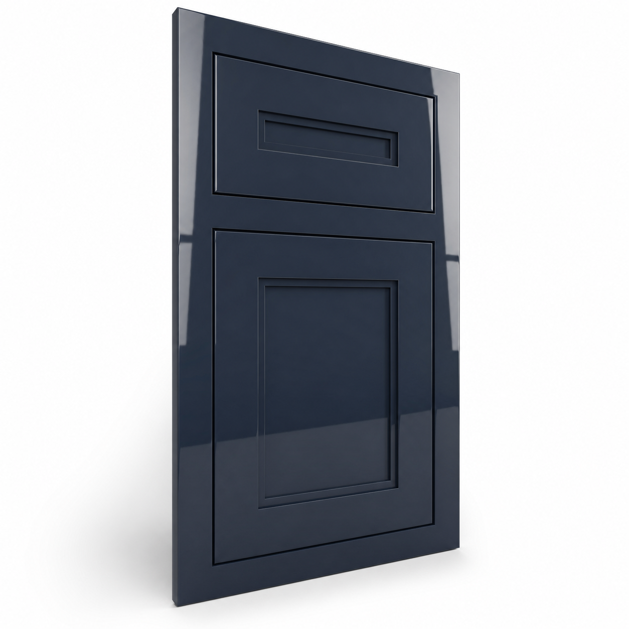 Scottsdale Inset Beaded inset face frame cabinet door in Hague Blue (Gloss)