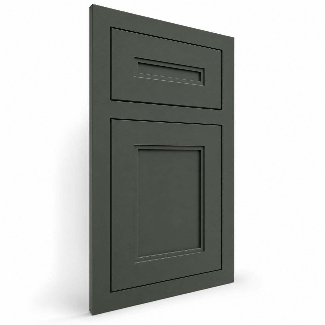 Scottsdale Inset Beaded inset face frame cabinet door in Studio Green